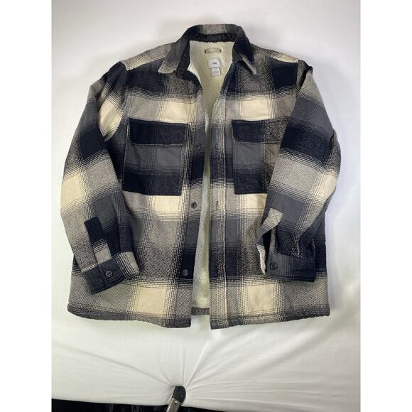 H&M Mens Teddy-Lined Jacket Medium - Picture 1 of 8